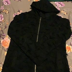 Black Distressed Hoodie